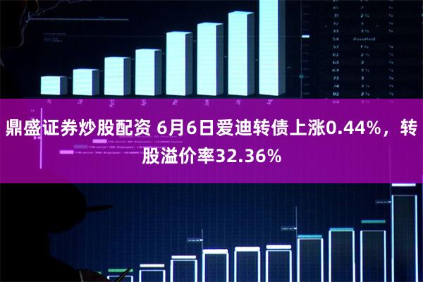 鼎盛证券炒股配资 6月6日爱迪转债上涨0.44%，转股溢价率32.36%